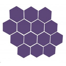 Violetti magneettiarkki HEX Kuusio
